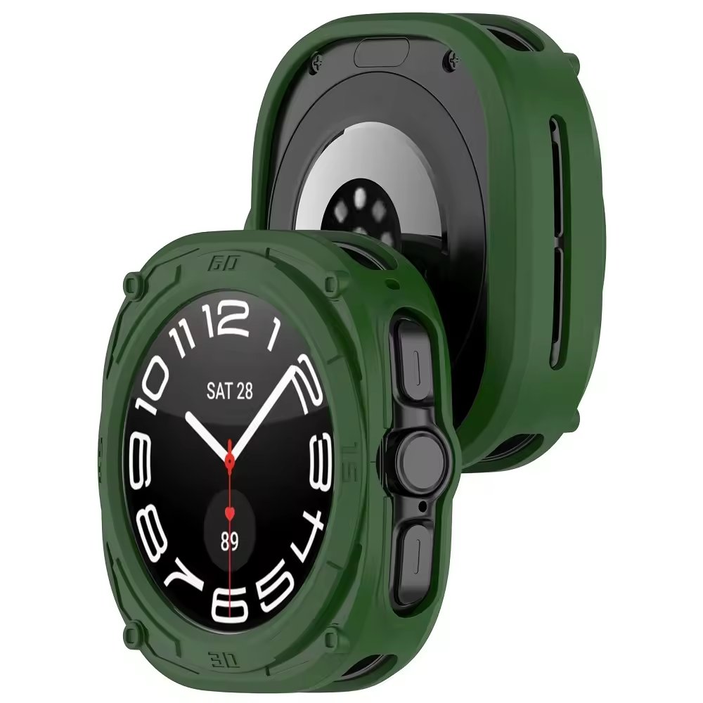Soft Silicone Watch Protector Cover Accessories For Samsung Galaxy Watch Ultra 47mm Hollow Out Armor TPU Watch Protective Case